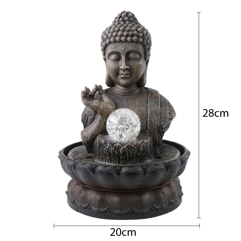 FUENTE DE AGUA BUDA CON LUZ