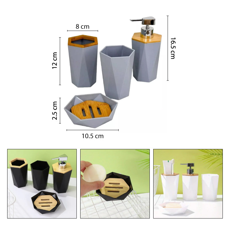 SET JUEGO DE BAÑO DE 4 PCS