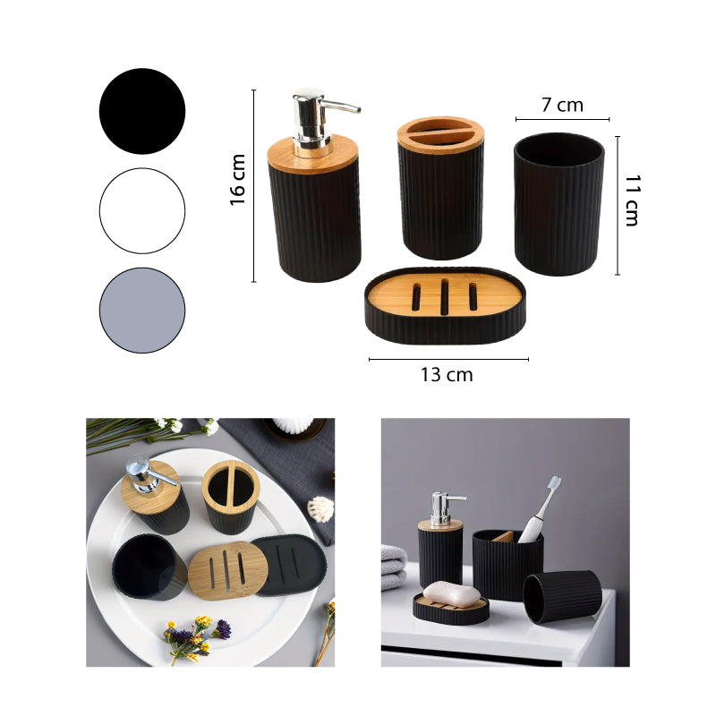 SET JUEGO DE BAÑO DE 4 PCS