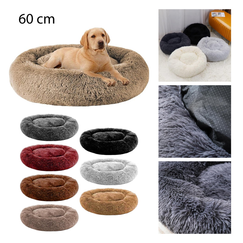 CAMA PELUDA PARA MASCOTAS D 60CM