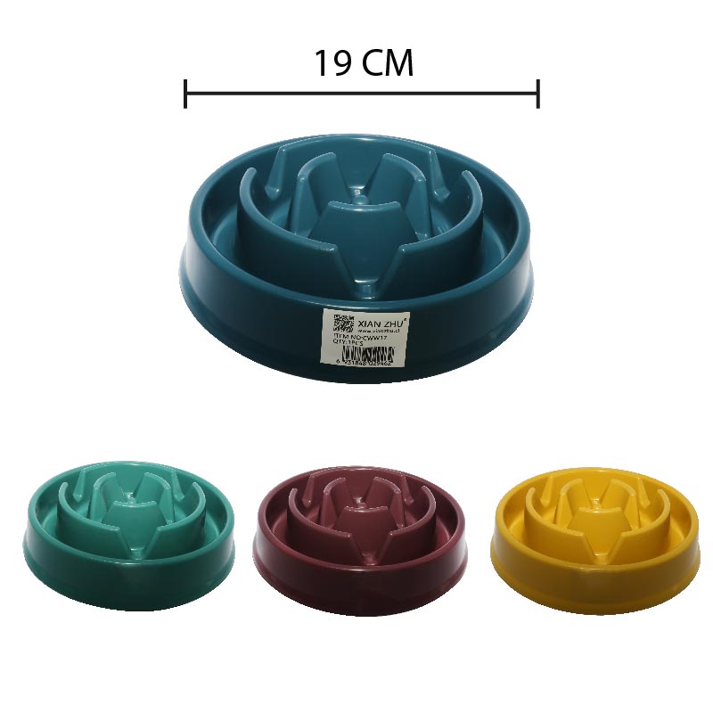 PLATO PARA MASCOTAS- ANTI ANSIEDAD 19 CM