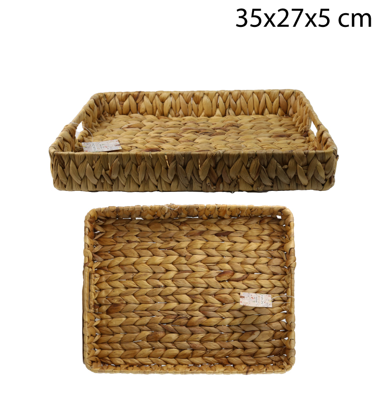 BANDEJA RECTANGULAR DE MIMBRE