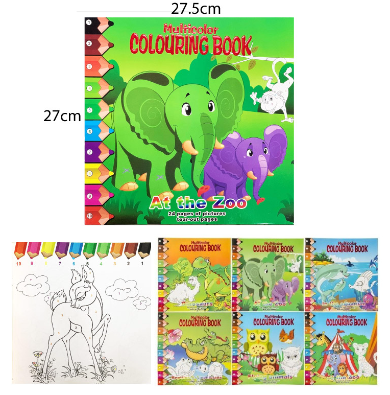 LIBRO PARA COLOREAR INFANTIL CON ENUMERACIÓN
