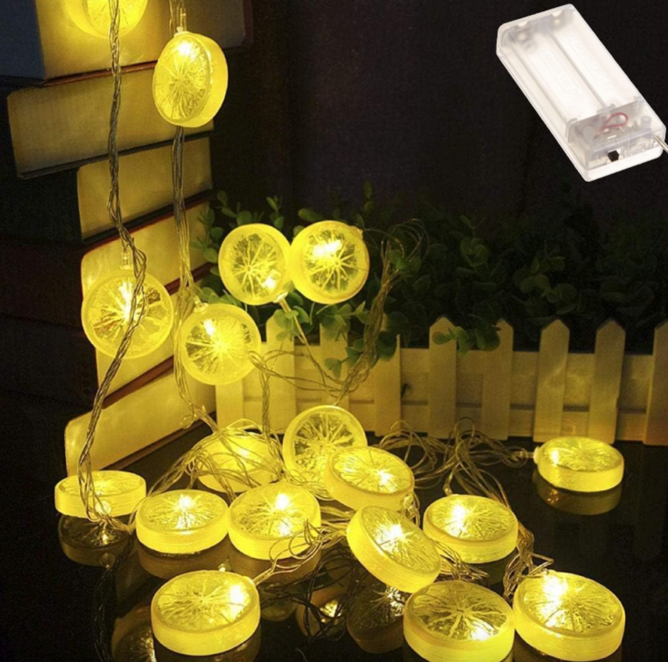 Guilnalda a pila - diseño limón