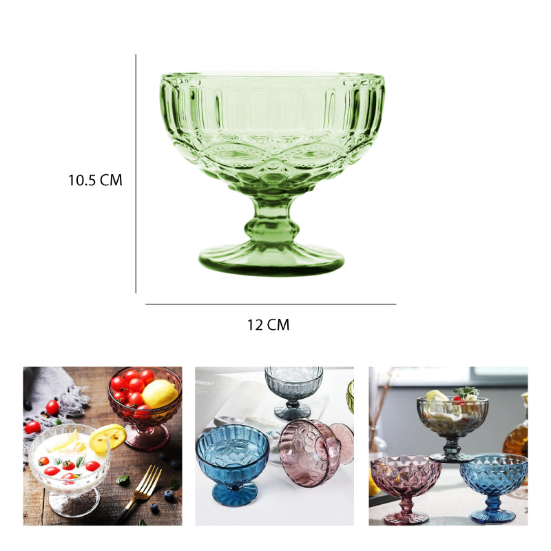 COPA PARA POSTRE VERDE 400ML