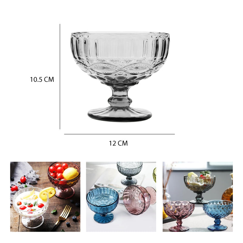 COPA PARA POSTRE GRIS 400ML