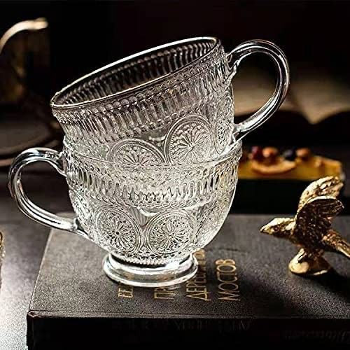 TAZA TRANSPARENTE DE CRISTAL BLANCA