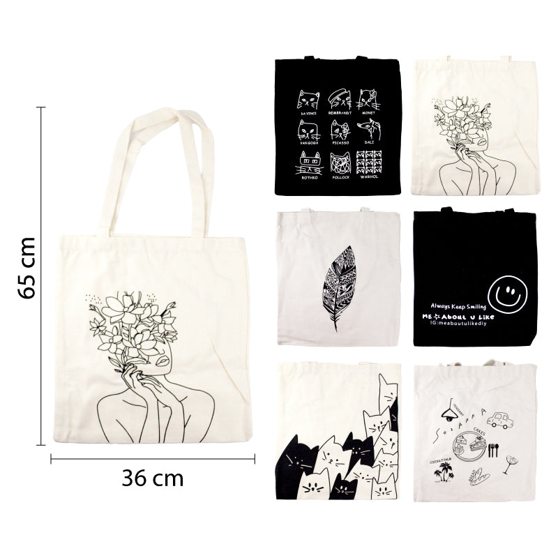 TOTEBAG MEDIANA DISEÑOS SURTIDOS