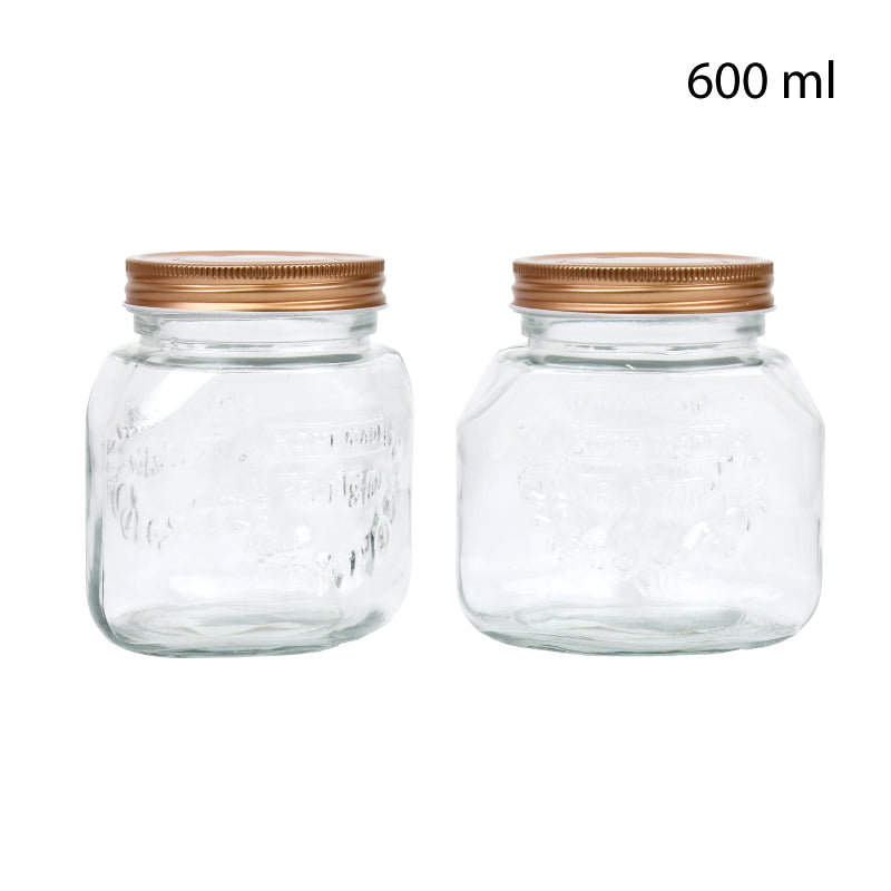 RECIPIENTE ALMACENAMIENTO DE VIDRIO 600ML