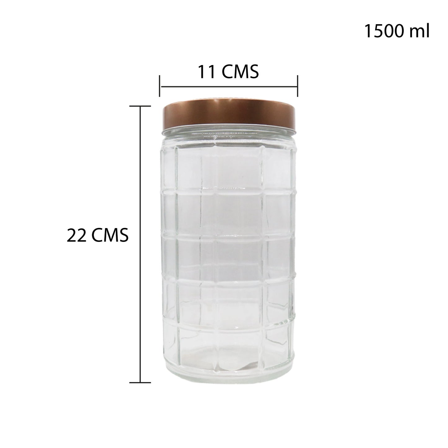 FRASCO ALMACENAMIENTO DE VIDRIO 1500 ML