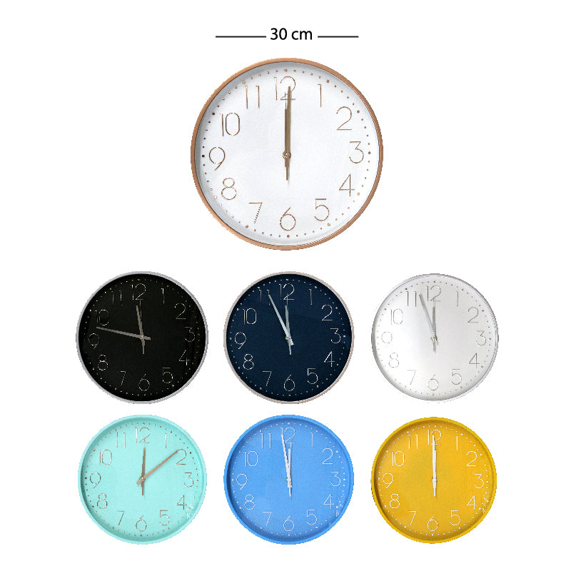 RELOJ ELEGANTE DE PARED 30CM DE DIAMETRO