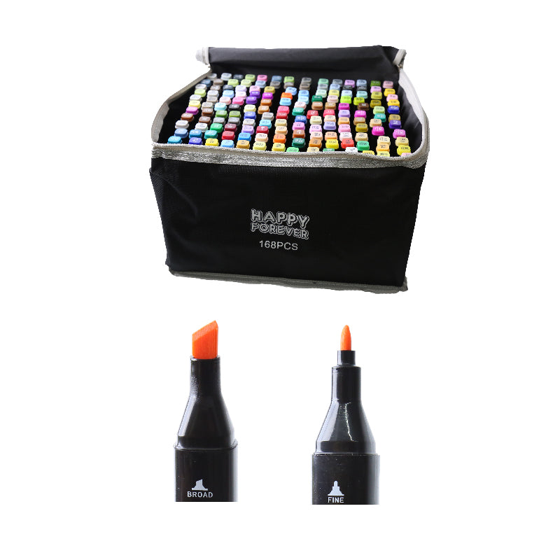 MARCADORES DOBLEPUNTA 168PCS