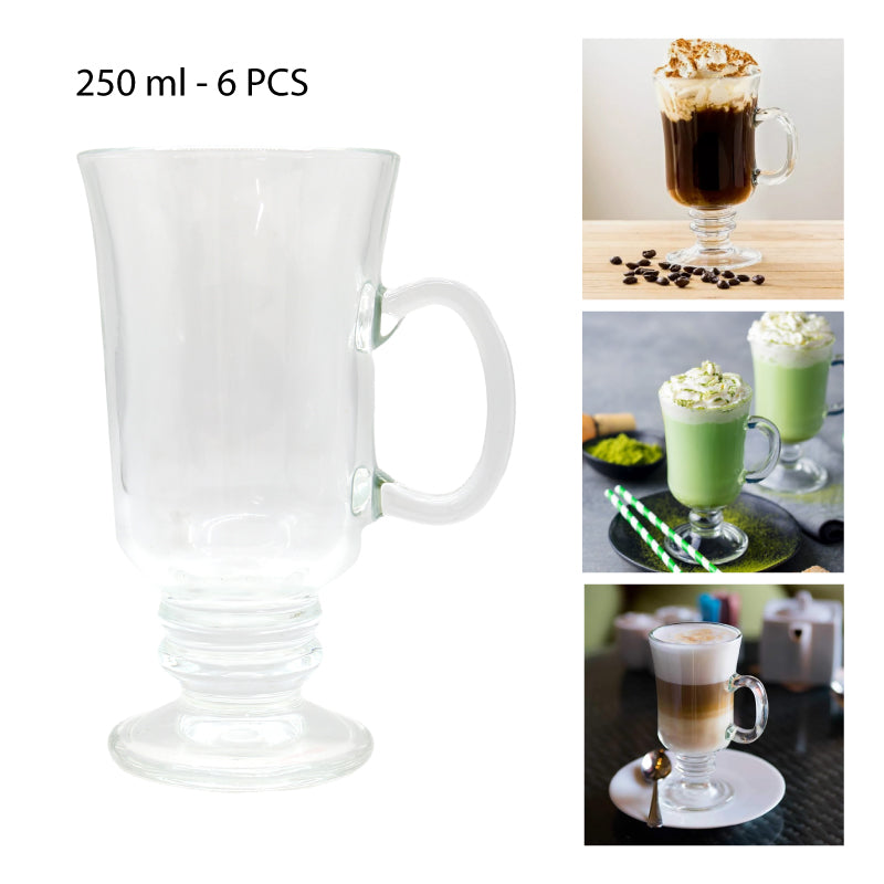 TAZA DE VIDRIO PARA CAPUCCINO 250ML