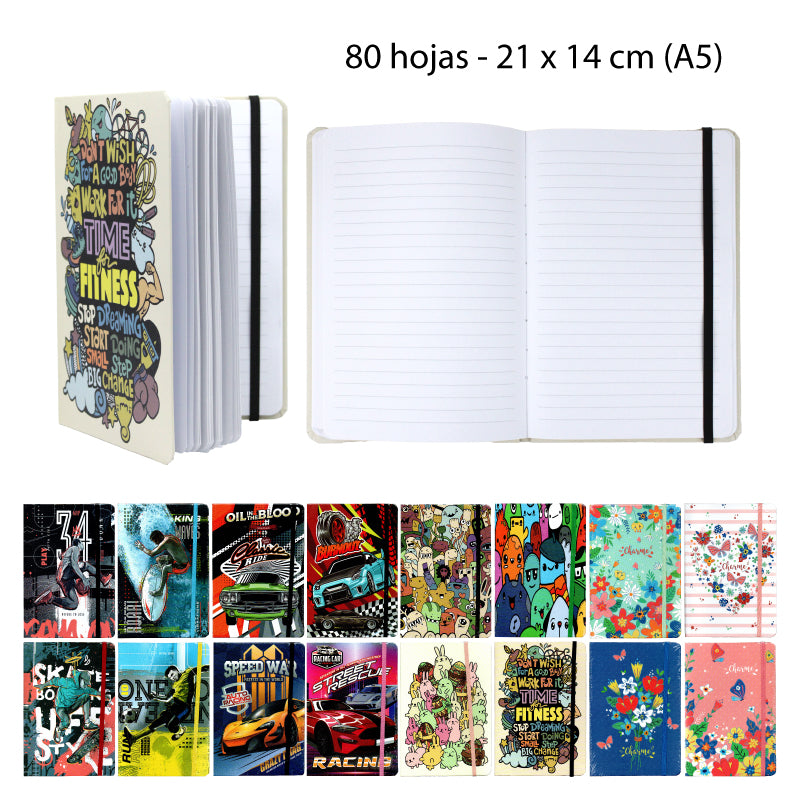LIBRETA A5 LINEAL DISEÑOS URBANOS