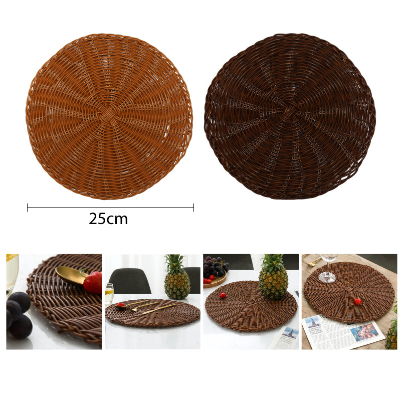 INDIVIDUAL TEJIDOS DE YUTE 25CM CAFE CLARO