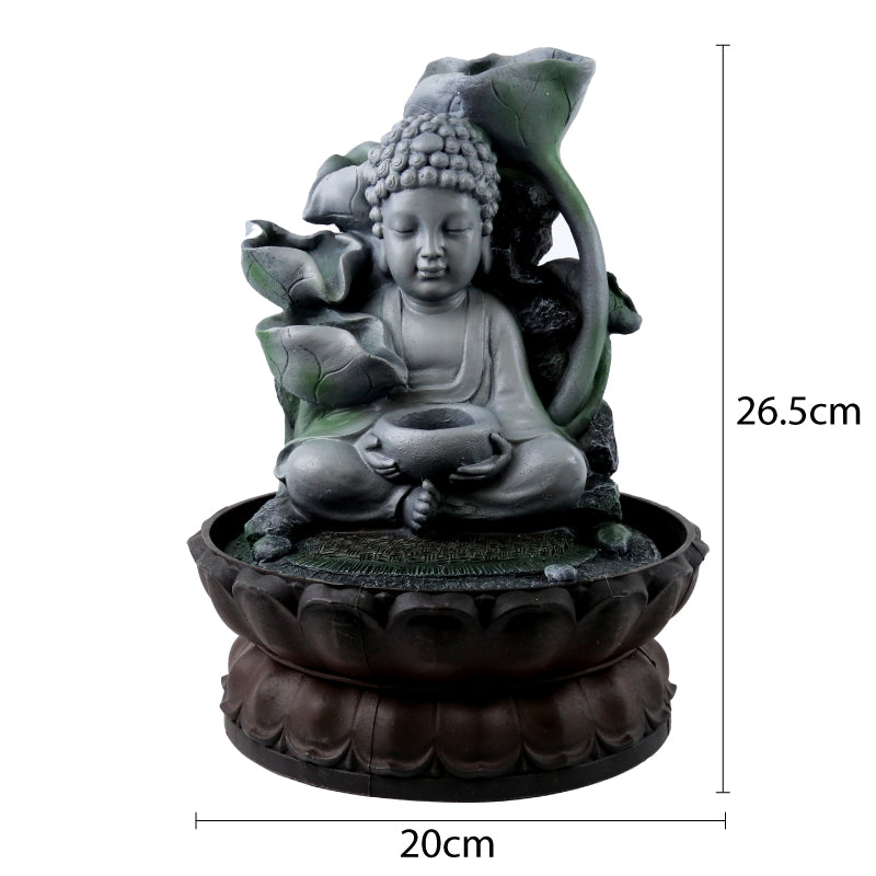 FUENTE DE AGUA BUDA (COLOR OSCURO)