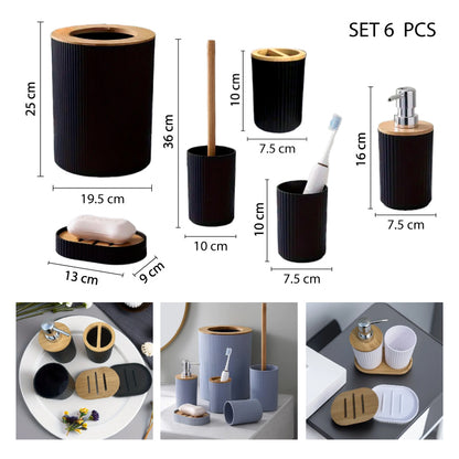 SET JUEGO DE BAÑO DE 6 PCS