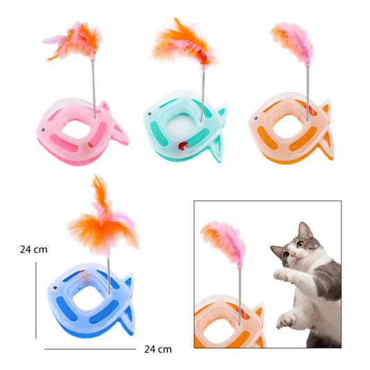 JUGUETE EN FORMA DE PEZ PARA GATO