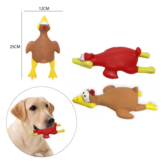 POLLO CHILLÓN DE GOMA – JUGUETE PARA PERROS