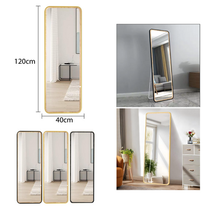 ESPEJO CON MARCO DE MADERA 120CM