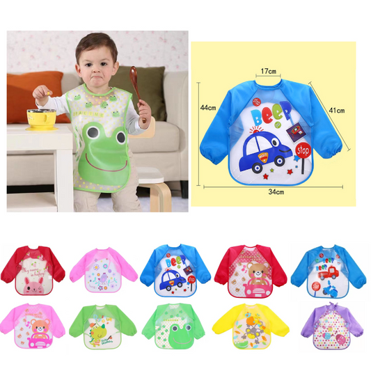 BLUSA INFANTIL MANGA LARGA IMPERMEABLE Y ANTISUCIEDAD