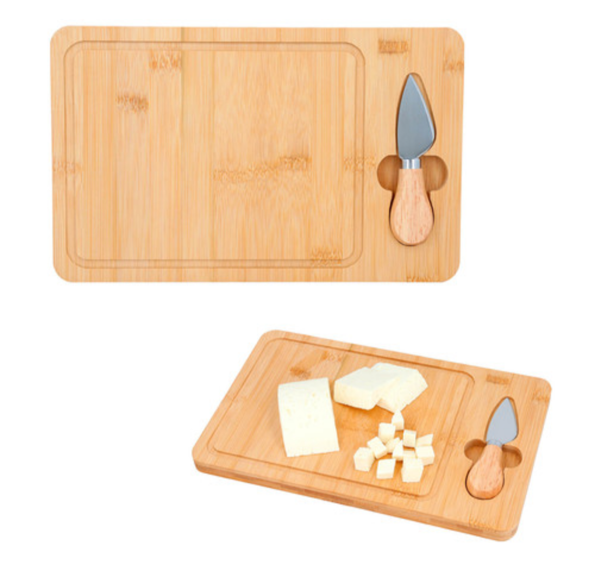 TABLA DE BAMBOO PARA QUESOS MAS CUCHILLO