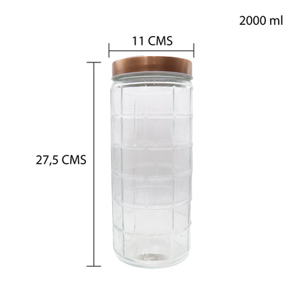 FRASCO ALMACENAMIENTO DE VIDRIO 2000 ML