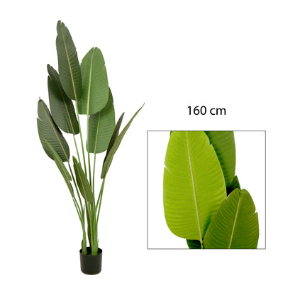 PLANTA ARTIFICIAL DE INTERIOR “HOJA DE BANANA” V.2 160 CM