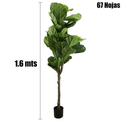 PLANTA ARTIFICIAL DECORATIVA CON MACETA – 1.6 MTS