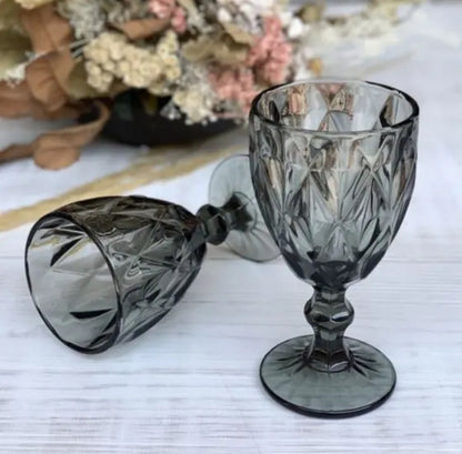 COPA DE VIDRIO GRIS 330ML