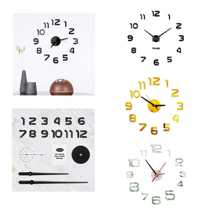 RELOJ DE PARED ARMABLE DIY ADHESIVO 50CM – 110CM (AJUSTABLE)