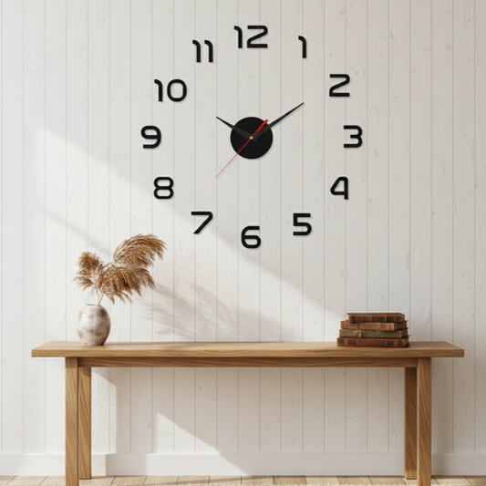 RELOJ DE PARED ARMABLE ADHESIVO 50CM – 110CM (AJUSTABLE)