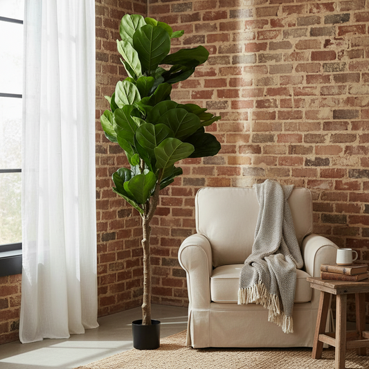 PLANTA ARTIFICIAL DECORATIVA CON MACETA – 1.6 MTS