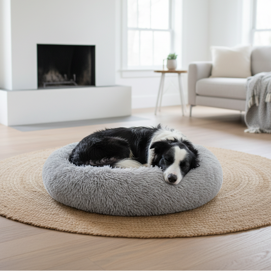 CAMA PELUDA PARA MASCOTAS D 60CM