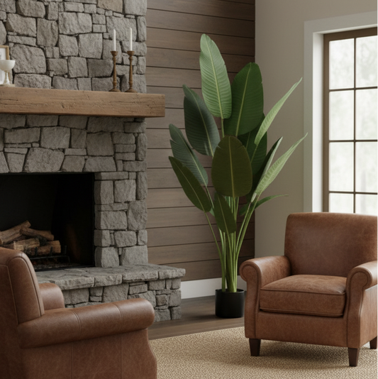 PLANTA ARTIFICIAL DE INTERIOR “HOJA DE BANANA” V.2 160 CM