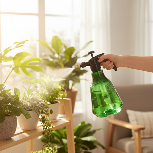 BOTELLA DE AGUA CON PULVERIZADOR PARA RIEGO 2LTS