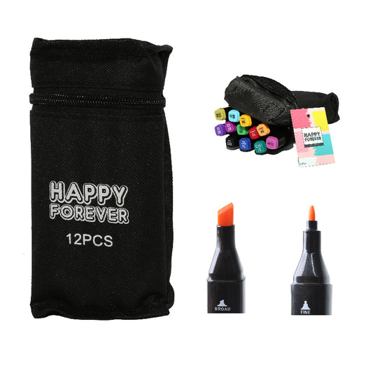 MARCADORES DOBLEPUNTA 12PCS