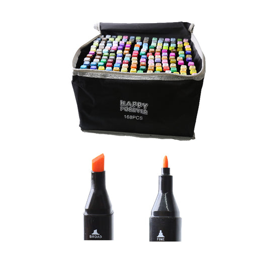 MARCADORES DOBLEPUNTA 168PCS