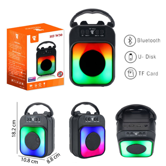 PARLANTE BLUETOOTH LED RGB - CABLE MICRO USB