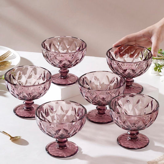 COPA PARA POSTRE ROSA 400ML