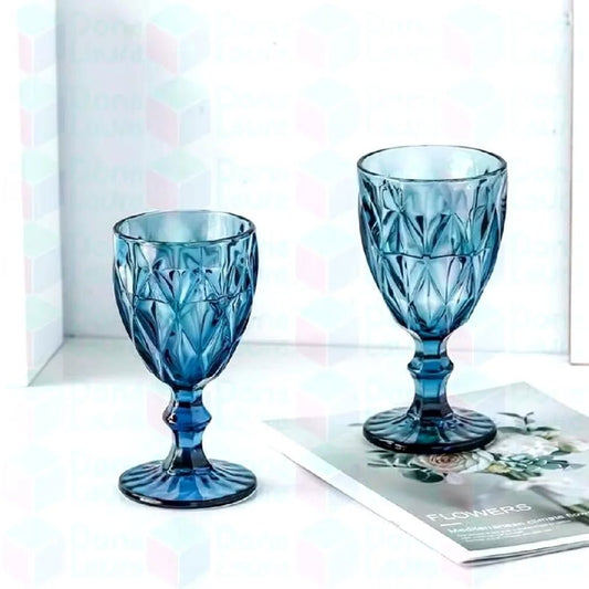 COPA DE VIDRIO AZUL 330ML V2
