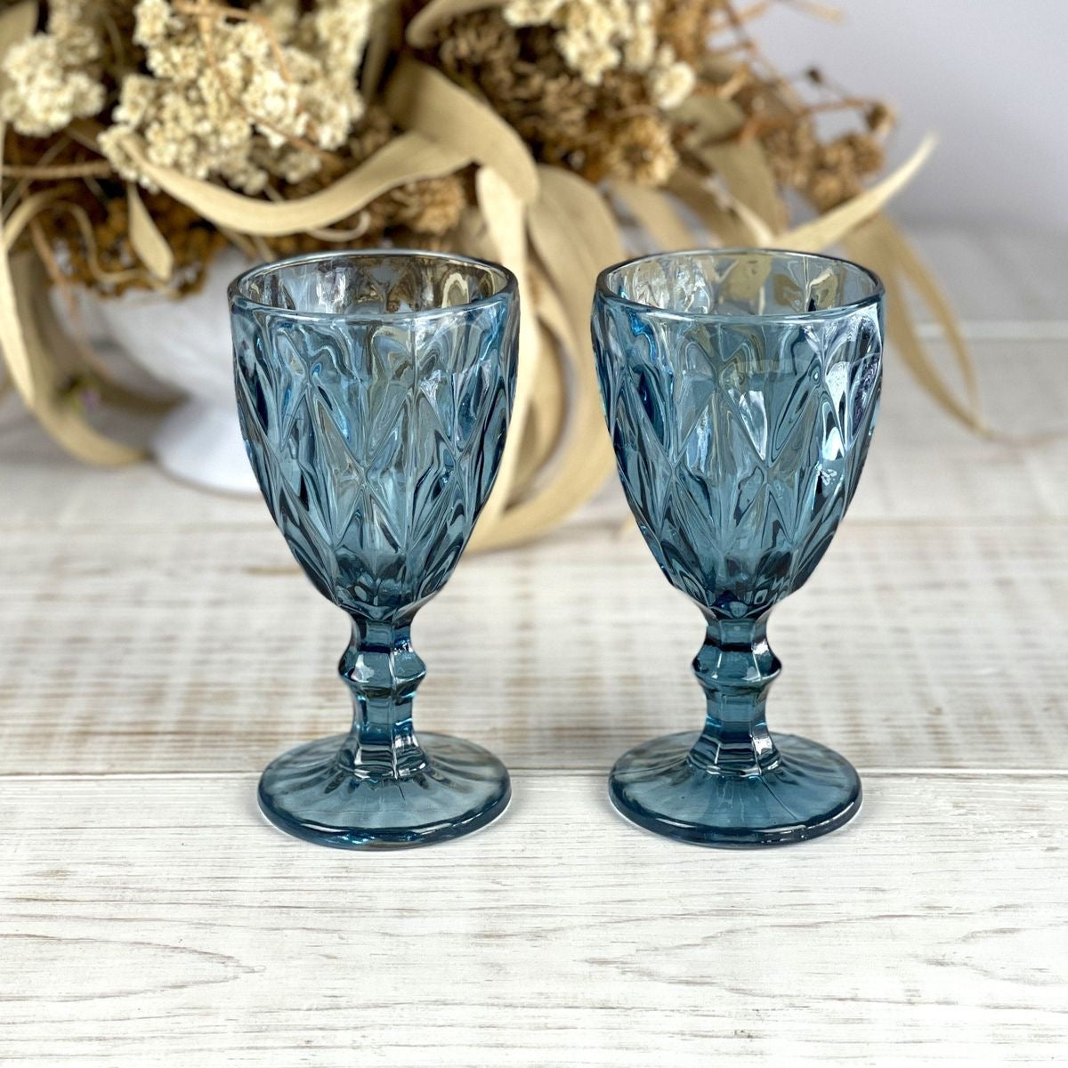 COPA DE VIDRIO AZUL 330ML V2