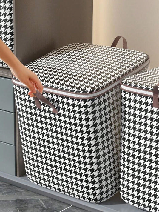 BOLSA PARA ROPA LAVANDERÍA DISEÑO CUADRILLÉ