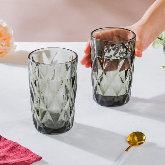 VASO GRIS DE VIDRIO 400 ML