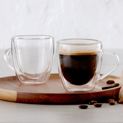 TAZA DE VIDRIO RESISTENTE AL CALOR 250ML