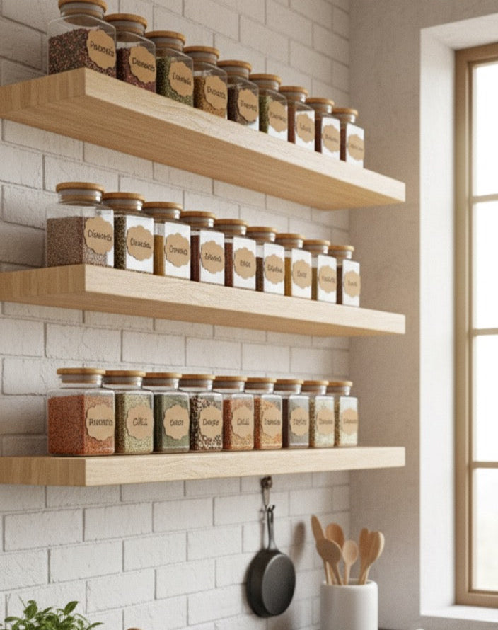 ROLLO DE ETIQUETA  PAPEL KRAFT ADHESIVO