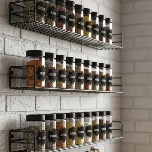 10 PIEZAS DE ETIQUETA NEGRA ADHESIVA