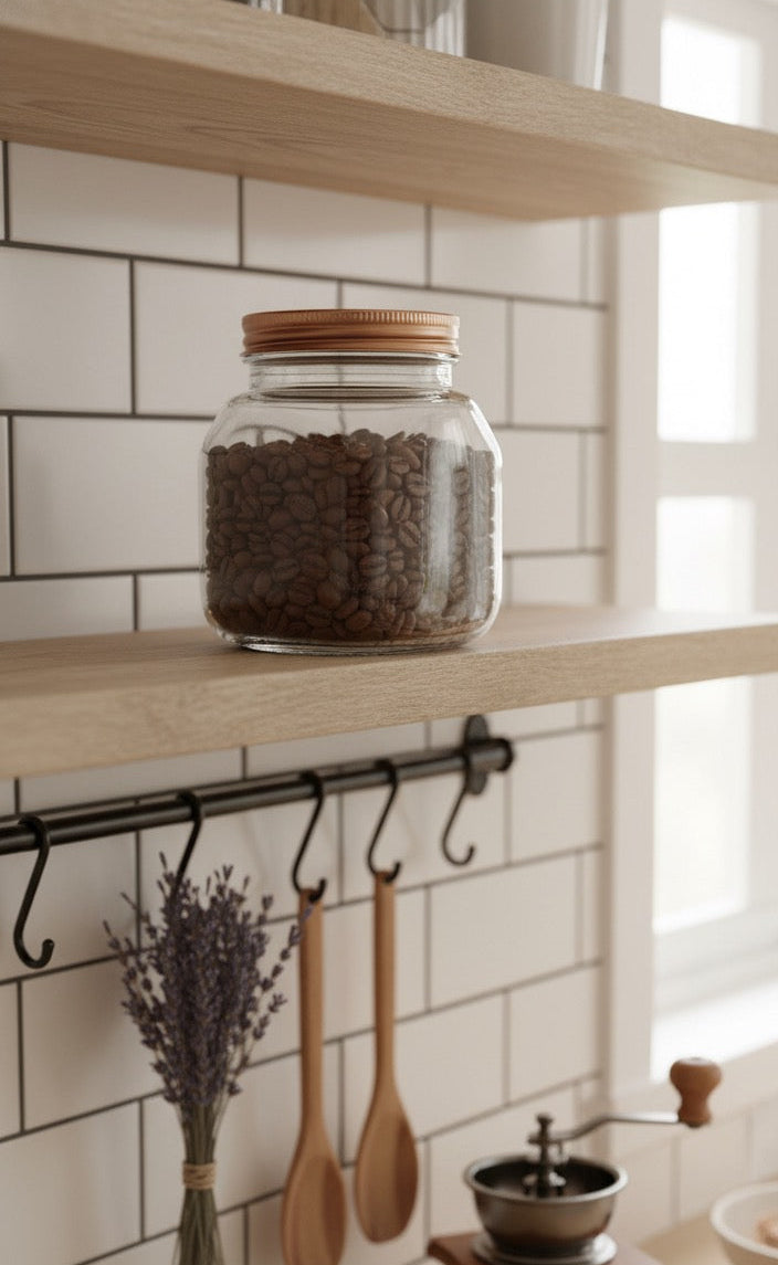 RECIPIENTE ALMACENAMIENTO DE VIDRIO 600ML