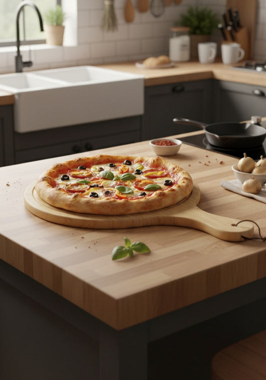 TABLA DE BAMBÚ PARA PIZZA 44X30 CM