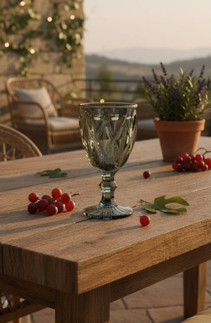 COPA DE VIDRIO GRIS 330ML